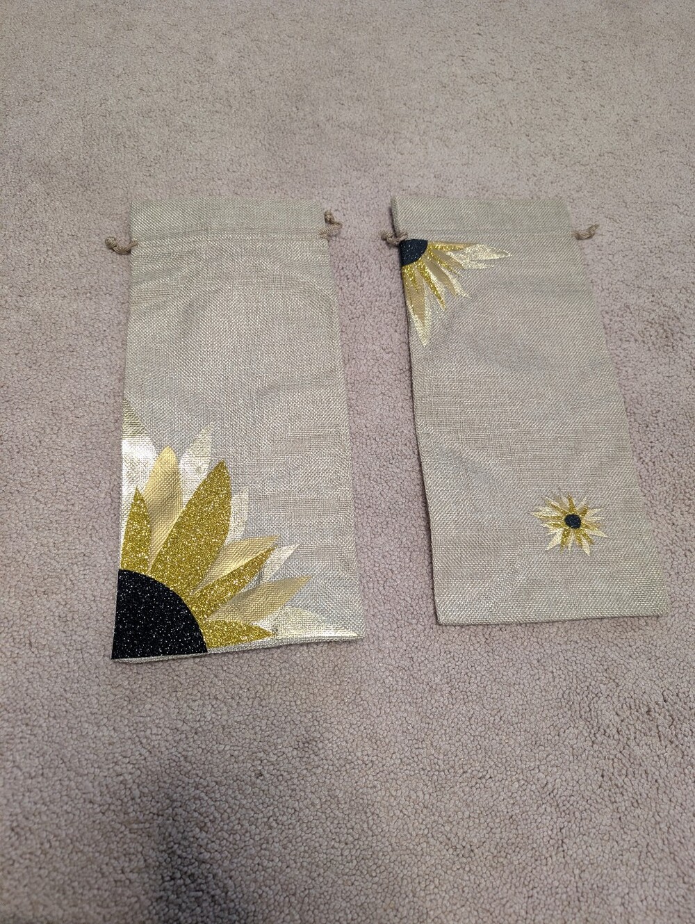 Sunflower Wine Bags